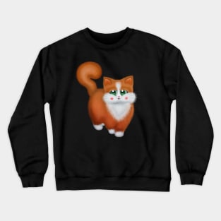 Cute Ginger Cat Crewneck Sweatshirt